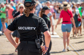 Security services for events trade shows in california